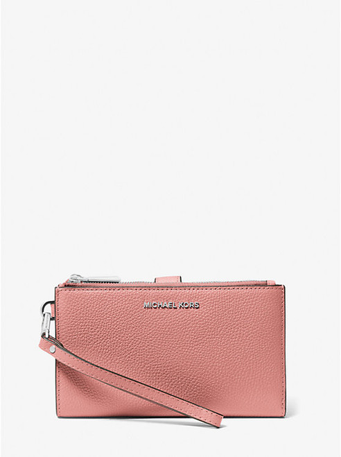 MICHAEL KORS Adele Leather Smartphone Wallet ROSE Image 1