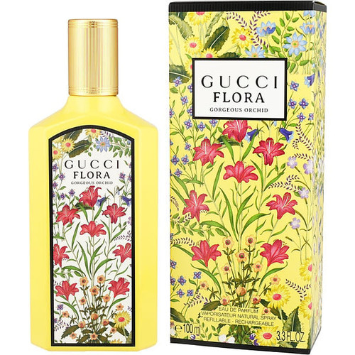GUCCI Flora Gorgeous Orchid Eau De Parfum Refillable Spray 3.4 Oz Image 1