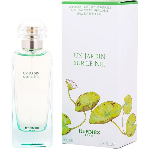 HERMES Un Jardin Sur Le Nil Eau De Toilette Refillable Spray 3.3 Oz Image 1