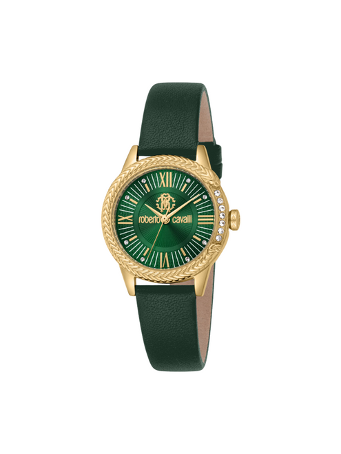 ROBERTO CAVALLI  Core Green Dial Ladies Watch