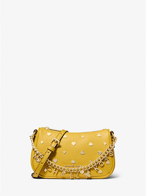 MICHAEL KORS Carmela Small Embellished Crossbody Bag HONEY Image 1