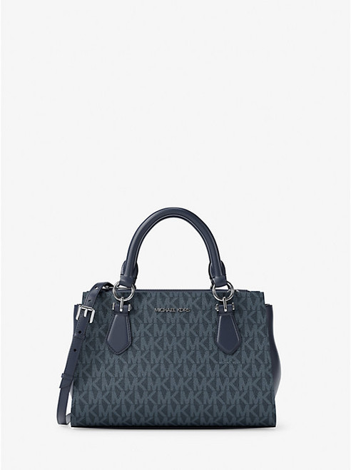 MICHAEL KORS Marilyn Small Signature Logo Messenger Bag ADMIRAL Image 1