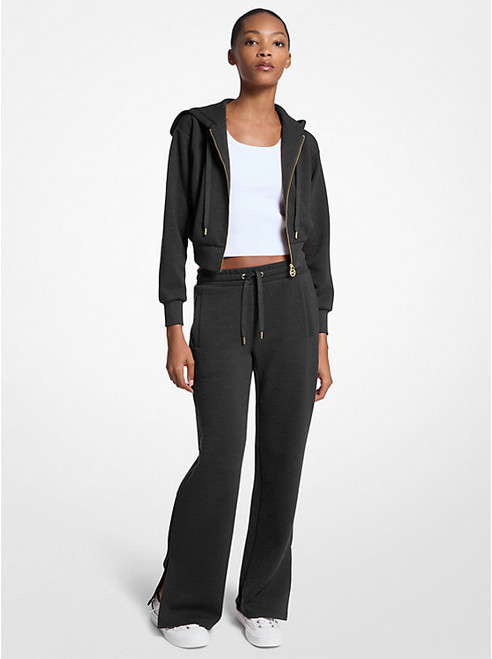 MICHAEL KORS Logo Jacquard Knit Pants BLACK Image 1