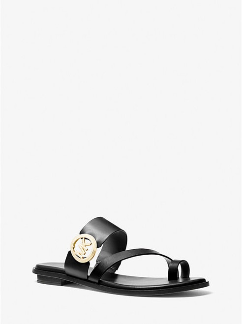 MICHAEL KORS Vera Leather Sandal BLACK Image 1