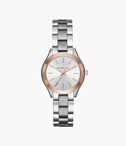 MICHAEL KORS Women'S Mini Slim Runway Three-Hand Stainless Steel Watch Mk3514 Image 1