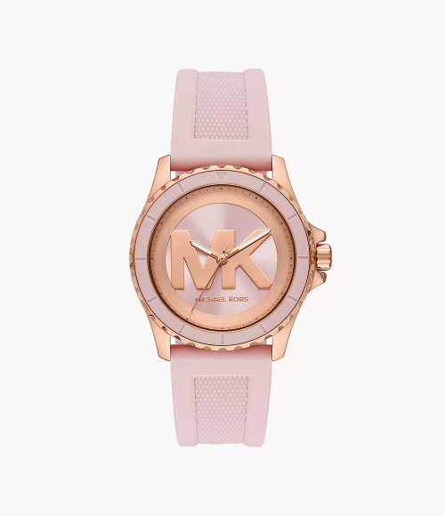 MICHAEL KORS Everest Three-Hand Pink Silicone Watch Mk7536 Image 1