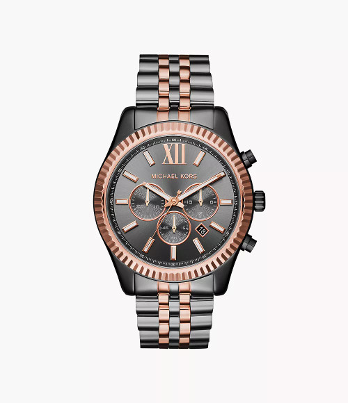 MICHAEL KORS Men'S Lexington Two-Tone Chronograph Watch Mk8561 Image 1