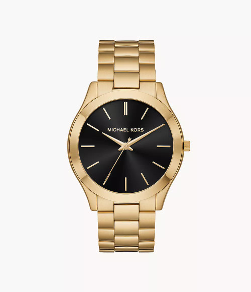MICHAEL KORS Men'S Slim Runway Gold-Tone Watch Mk8621 Image 1
