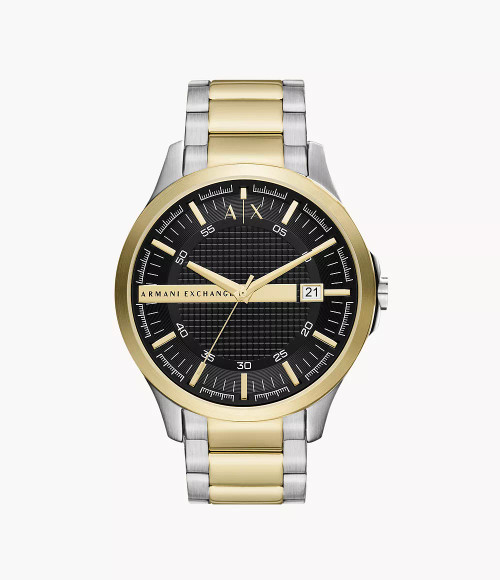ARMANI EXCHANGE Three-Hand Date Two-Tone Stainless Steel Watch Ax2453 Image 1 ARMANI EXCHANGE Three-Hand Date Two-Tone Stainless Steel Watch Ax2453 Image 1