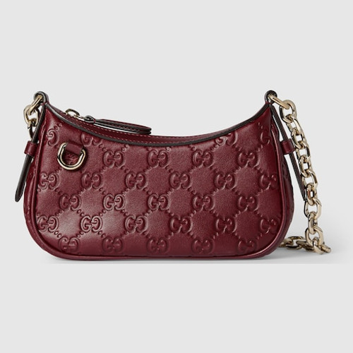 GUCCI GG Emblem Mini Shoulder Bag