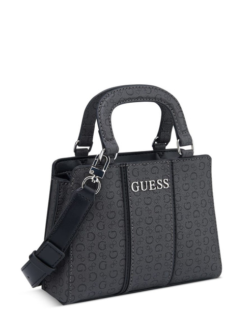 GUESS Radleigh Logo Mini Satchel BLACK Image 1