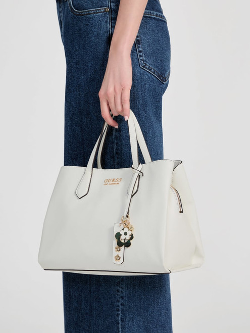 GUESS Jennice Satchel WHITE Image 1