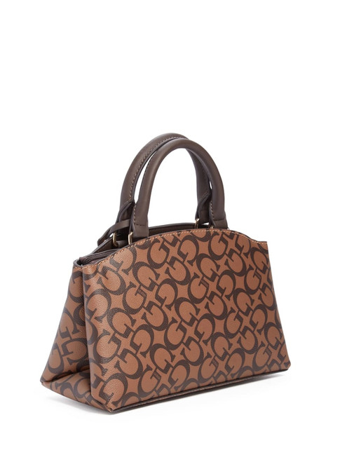 GUESS Easley Small Satchel BROWN Image 1