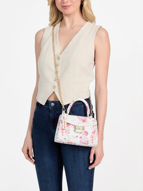 GUESS Sabrina Top-Handle Mini Bag RED Image 1