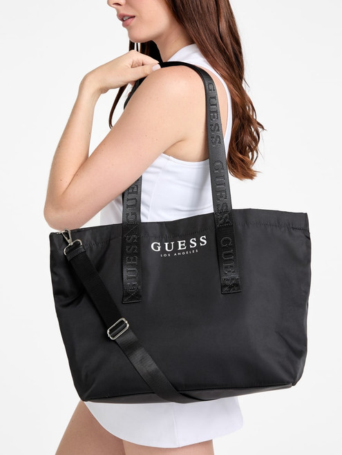 GUESS Nylon Tote Bag Travel Set BLACK Image 1