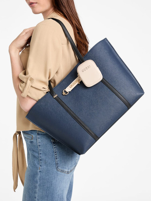 GUESS Rue Tote BLUE Image 1