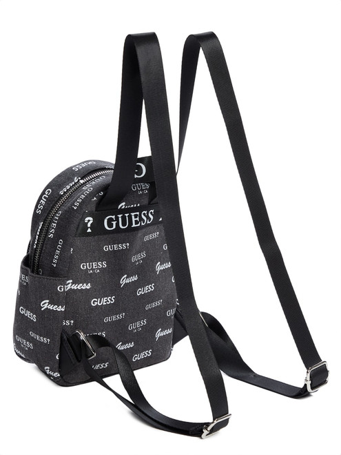 GUESS Mini Denim Backpack BLACK Image 1