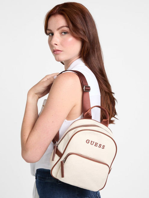 GUESS Canvas Logo Backpack NEUTRAL Image 1