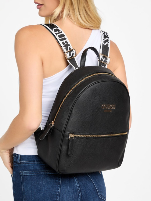 GUESS Veeda Logo Backpack BLACK Image 1
