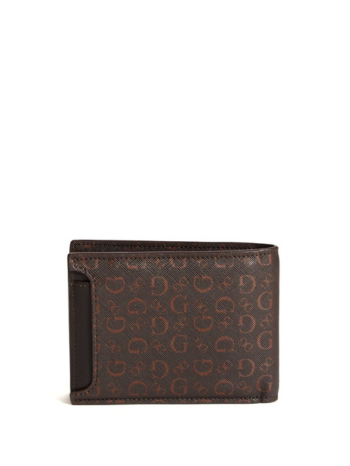 GUESS Carter Logo Bifold Wallet BROWN Image 1