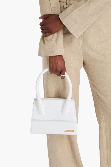 JACQUEMUS Le Grand Chiquito leather tote - White