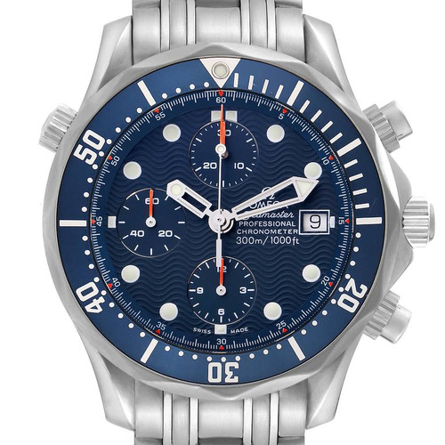 OMEGA Seamaster Blue Chronograph Steel Automatic Mens Watch 2599.80.00 Image 1