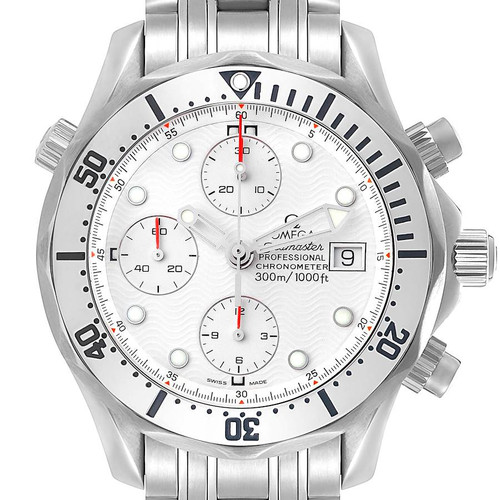 OMEGA Seamaster 300M Chronograph Steel White Dial Mens Watch 2598.20.00 Image 1