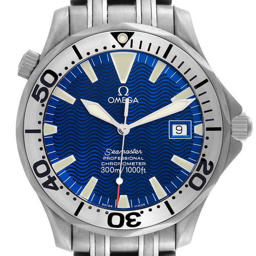 OMEGA Seamaster 300M Diver Blue Dial Titanium Mens Watch 2231.80.00 Image 1