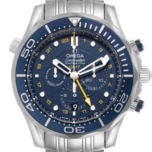 OMEGA Seamaster 300 Gmt Steel Mens Watch 212.30.44.52.03.001 Image 1
