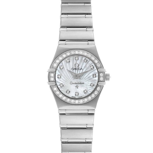 OMEGA Constellation Diamond Mother Of Pearl Dial Steel Ladies Watch 111.15.23.60.55.001 Image 1