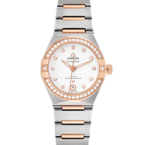 OMEGA Constellation Diamond Rose Gold Steel Ladies Watch 131.25.29 Image 1