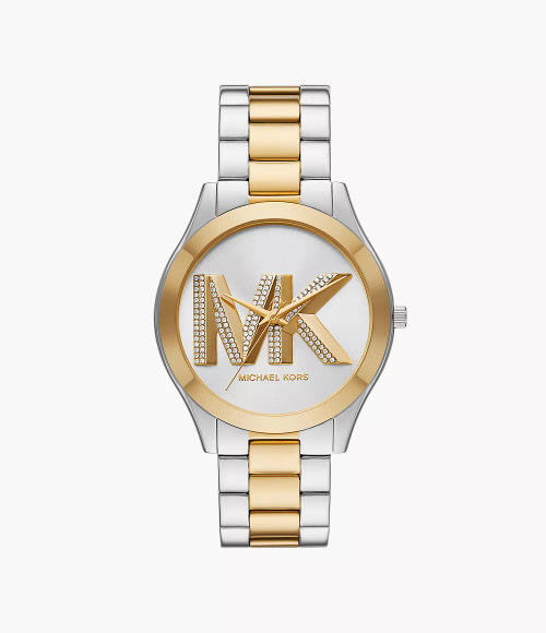 MICHAEL KORS Slim Runway Three-Hand Two-Tone Stainless Steel Watch Mk4735 Image 1