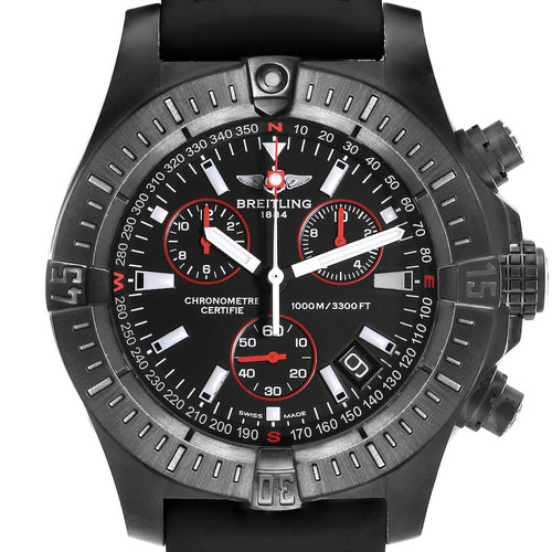 BREITLING Avenger Seawolf Blacksteel Chrono Mens Watch Le M73390 Image 1