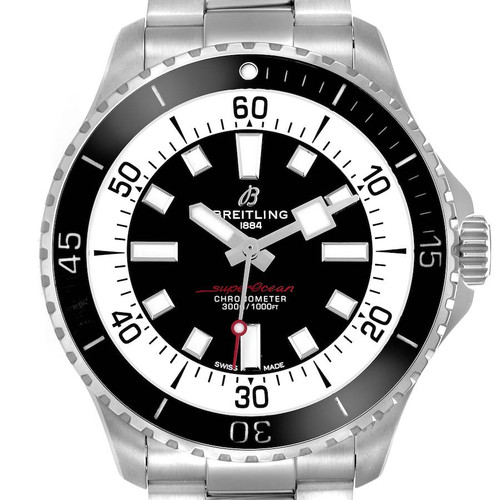 BREITLING Superocean 44 Black Dial Steel Mens Watch A17376 Image 1