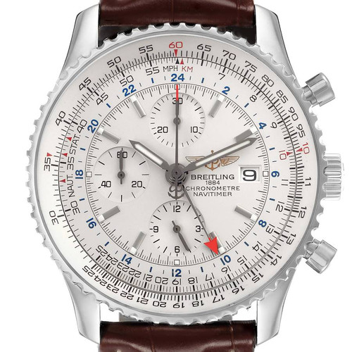 BREITLING Navitimer World Chronograph Steel Mens Watch A24322 Image 1