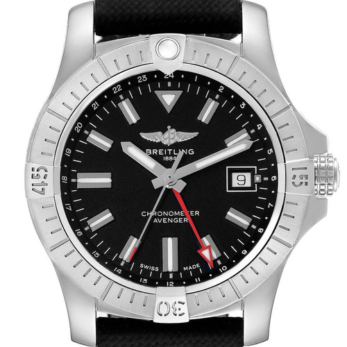BREITLING Chronomat Gmt Black Dial Steel Mens Watch A32397 Image 1