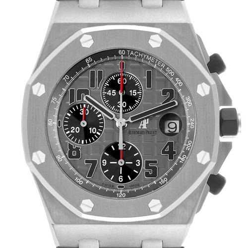 AUDEMARS PIGUET Royal Oak Offshore Chronograph Gray Dial Mens Watch 26170Ti Image 1