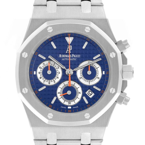AUDEMARS PIGUET Royal Oak 39Mm Blue Dial Steel Mens Watch 26300St Image 1