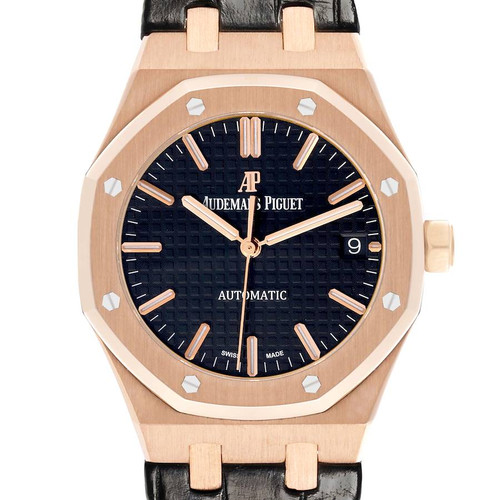 AUDEMARS PIGUET Royal Oak Midsize Rose Gold Mens Watch 15450Or Image 1