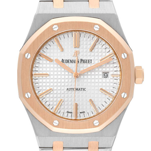 AUDEMARS PIGUET Royal Oak Steel Rose Gold Mens Watch 15400Sr Image 1