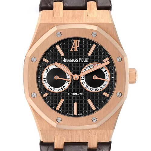 AUDEMARS PIGUET Royal Oak Day-Date Rose Gold Mens Watch 26330Or Image 1