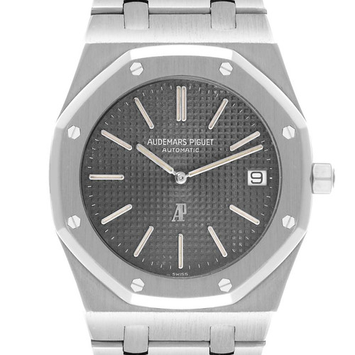 AUDEMARS PIGUET Royal Oak Jumbo 39Mm Black Dial Steel Mens Watch 5402St Image 1