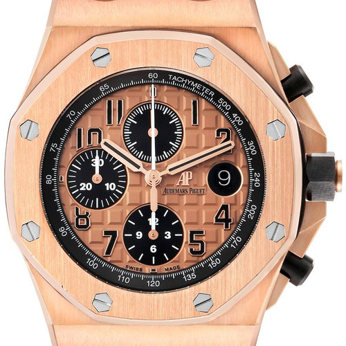 AUDEMARS PIGUET Royal Oak Offshore Rose Gold Chronograph Mens Watch 26470Or Image 1 AUDEMARS PIGUET Royal Oak Offshore Rose Gold Chronograph Mens Watch 26470Or Image 1