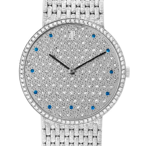 AUDEMARS PIGUET White Gold Diamond Sapphire Vintage Ladies Watch Image 1