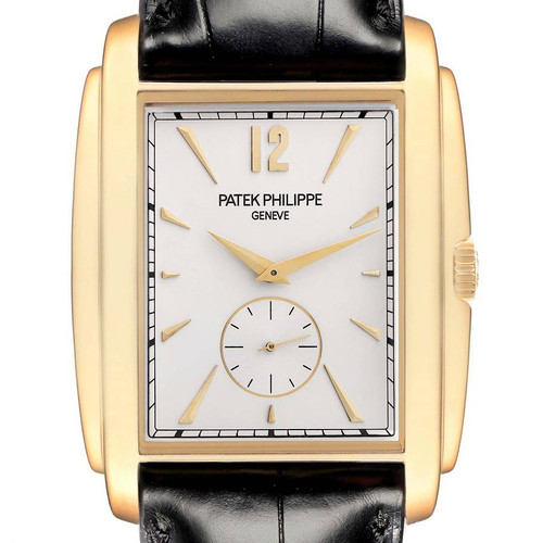 PATEK PHILIPPE Gondolo Yellow Gold Silver Dial Mens Watch 5124J 5124 Image 1