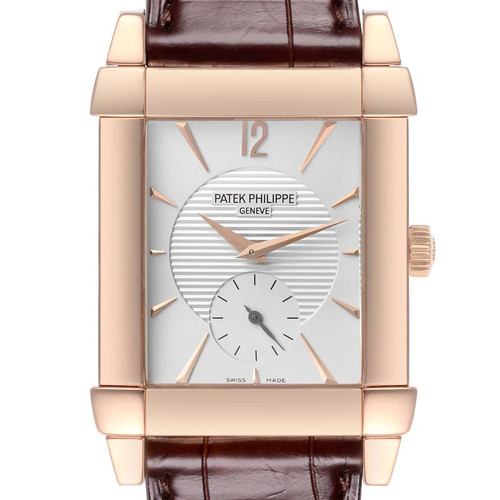 PATEK PHILIPPE Gondolo Small Seconds Rose Gold Silver Dial Mens Watch 5111 5111R Image 1