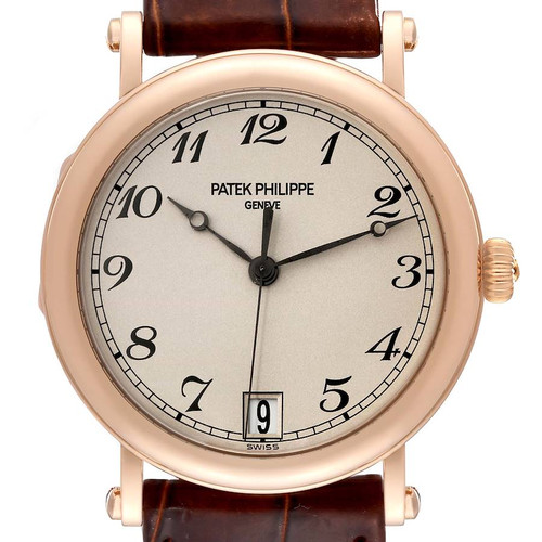 PATEK PHILIPPE Calatrava Officer Rose Gold Mens Watch 5053 5053R-001 Image 1