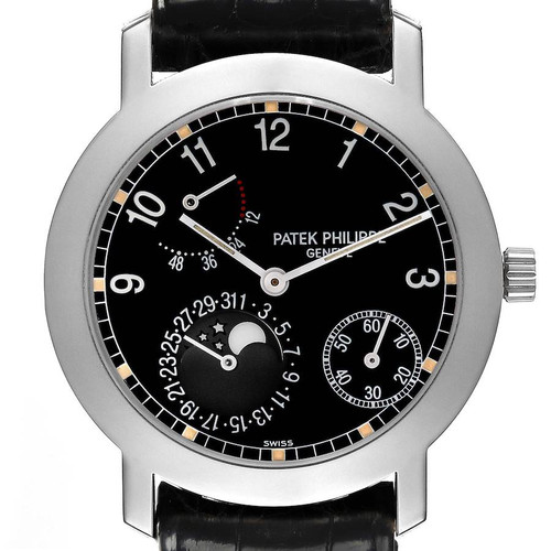 PATEK PHILIPPE Moonphase Power Reserve White Gold Watch 5055 5055G Image 1