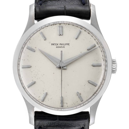 PATEK PHILIPPE Calatrava White Gold Vintage Mens Watch 570 Image 1