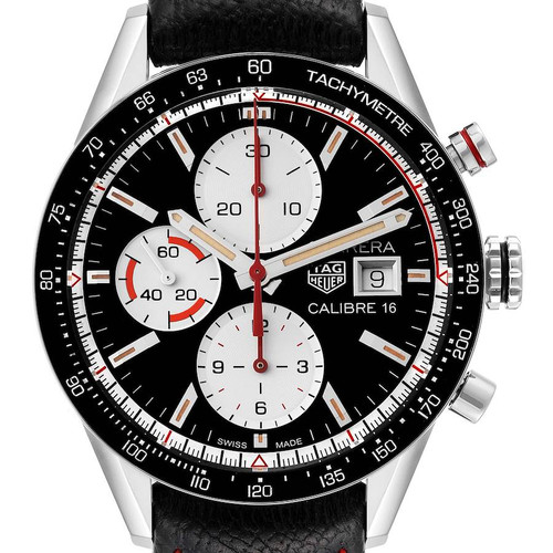 TAG HEUER Carrera Calibre 16 Chronograph Steel Mens Watch Cv201Ap Image 1 TAG HEUER Carrera Calibre 16 Chronograph Steel Mens Watch Cv201Ap Image 1